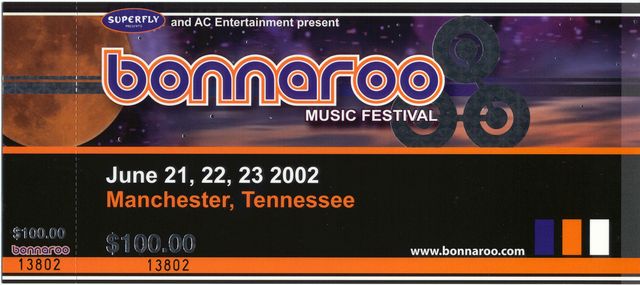 Bonnaroo Ticket - Front
