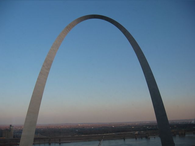 View of Arch from Hotel Window