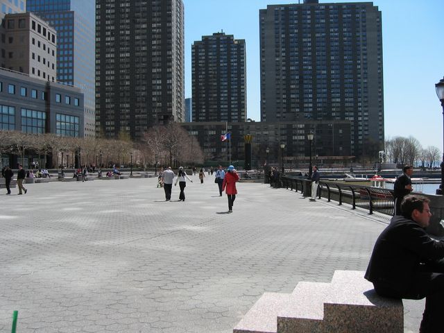 Waterfront outside World Financial Center