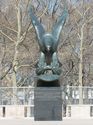 NAVY statue inside Battery Park City