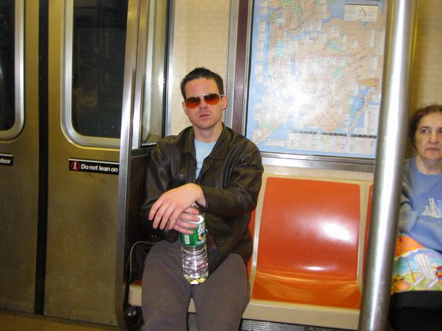 Matt on the subway
