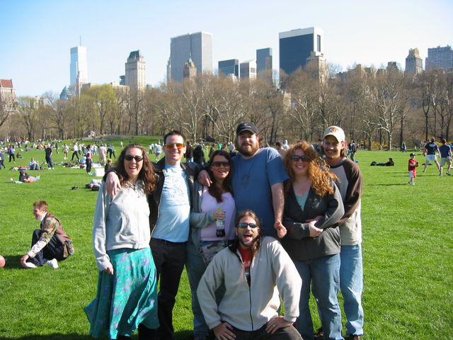 The gang in Central Park