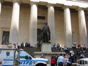 Statue of George Washington on Wall Street