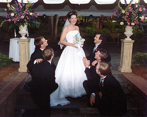 Kari and the silly Groomsmen