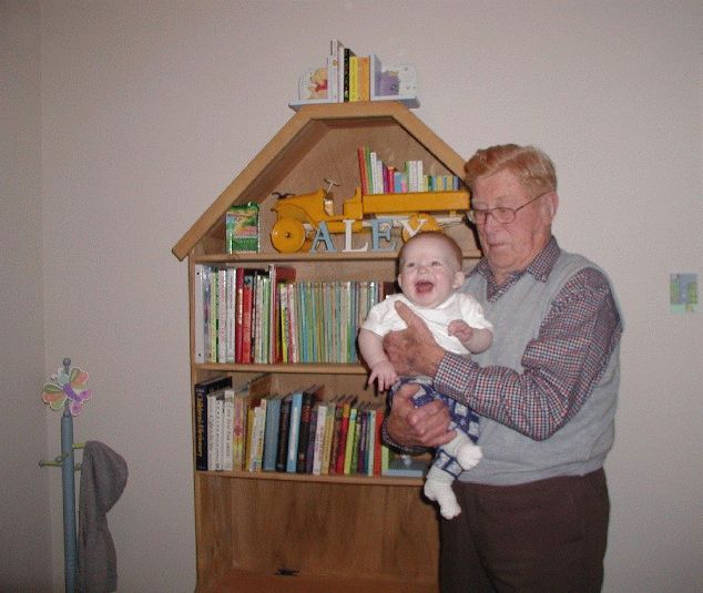 Alex & Great-Grandpa by Great-Grandpa's Truck