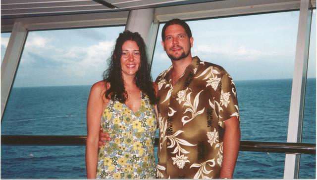Kari and Christian on the cruise ship