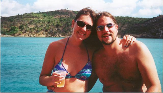Christian and Kari on the Jolly Roger