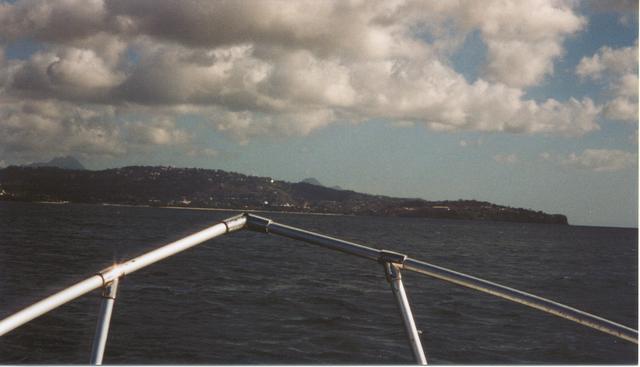 View from our private water taxi on St. Lucia