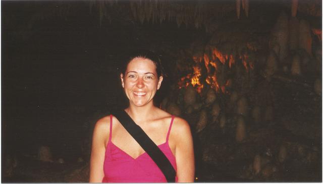 Kari in Harrison's Cave