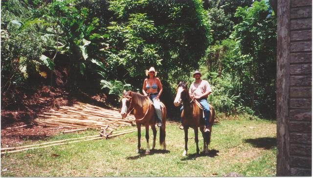 Kari and Christian on a horseride