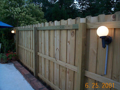Pool area fence