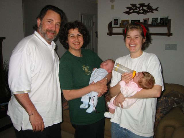 Nona and Papa with the babies