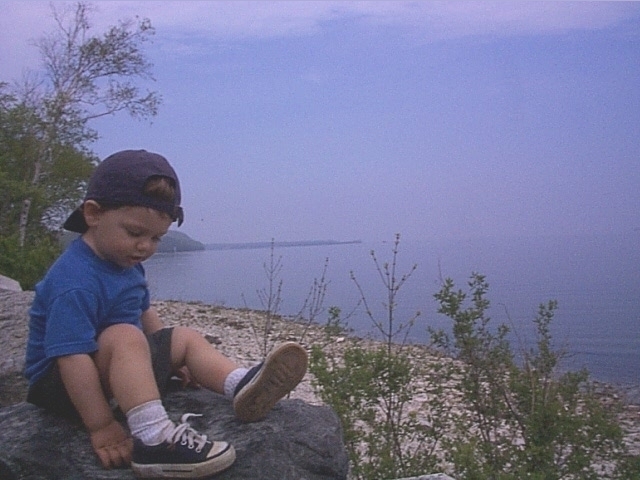 Owen by the shore.