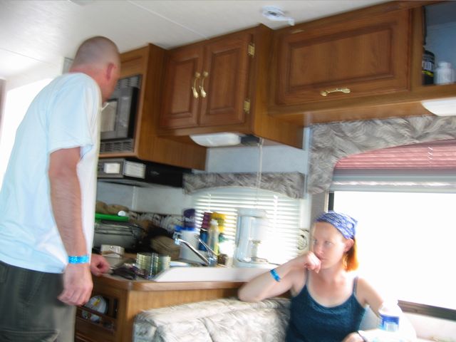 Inside the RV