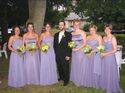 Aaron with bridesmaids