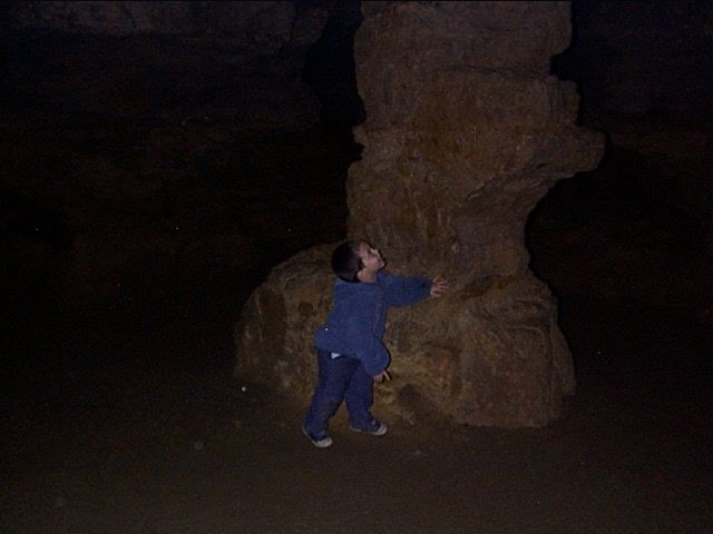 Owen in a cave