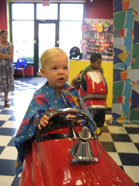 Ethan's First Haircut 8-7-07, photo 1