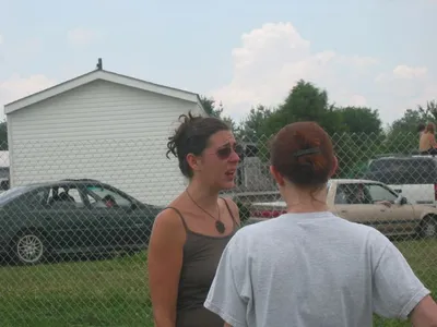 Kari and Sarah take a break...