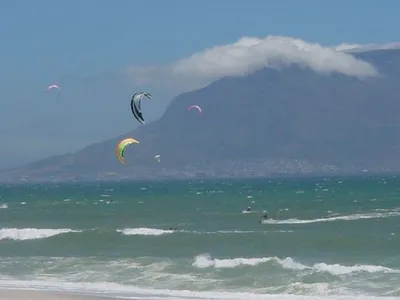 Surfing by Kite power