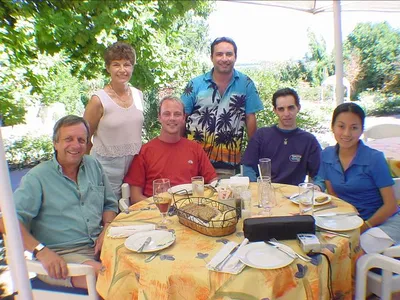 Lunch at a wine farm after wine tasting