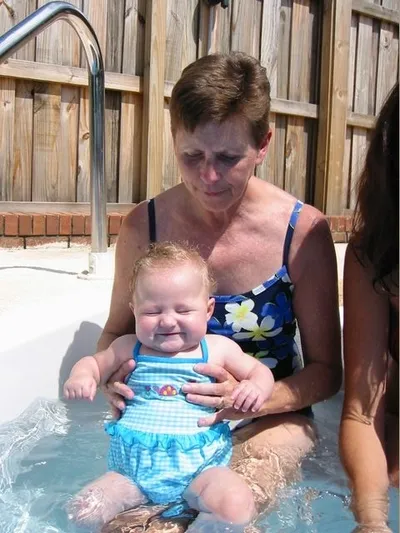 Julie in the Pool
