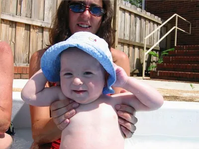 Tyler poolside