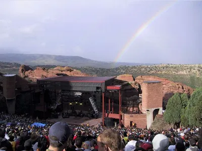 Rainbow over Red Rocks