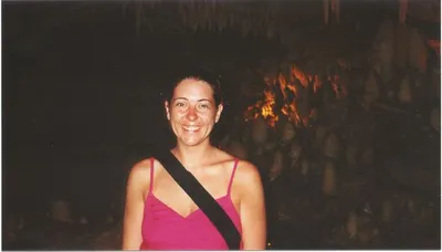 Kari in Harrison's Cave