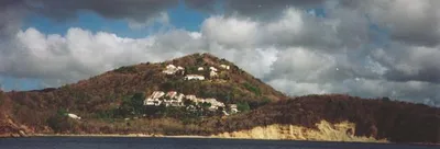 View from our private water taxi on St. Lucia