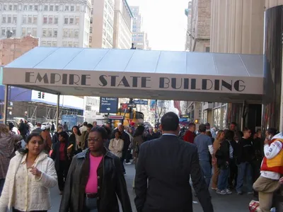 Outside the Empire State Building