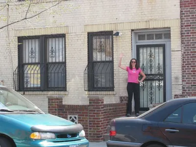 Waving goodbye to NYC!!  :-(