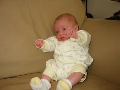 Yay -  can sit all by myself!