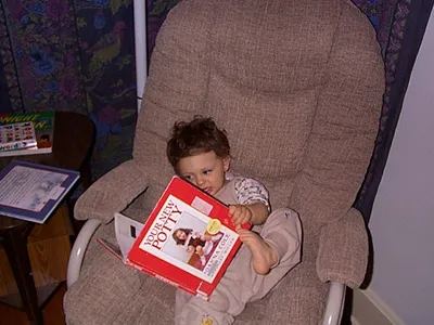 Owen studying.