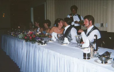 Kissing Newlyweds!